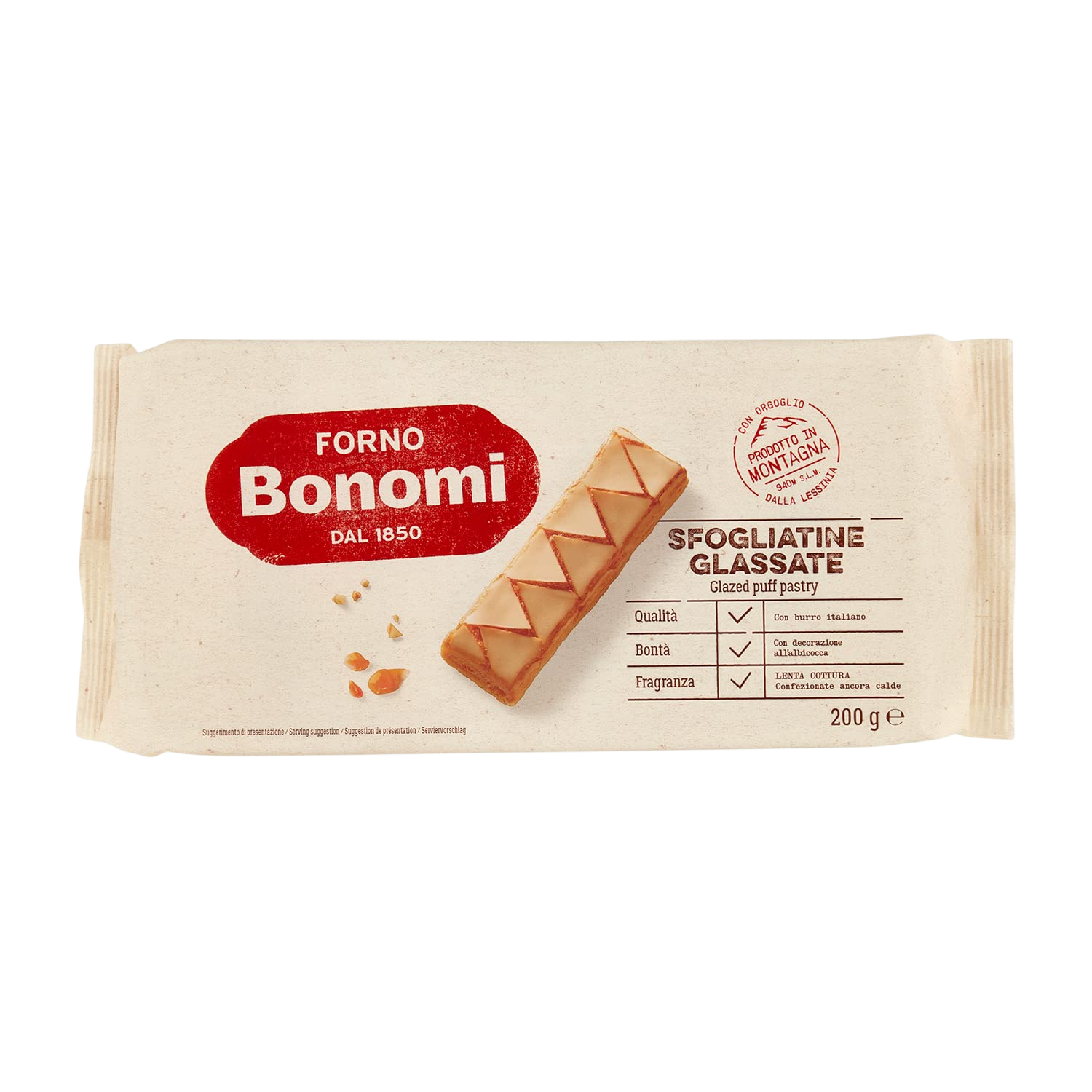 Forno Bonomi Italian Puff Patry Glazed 7oz