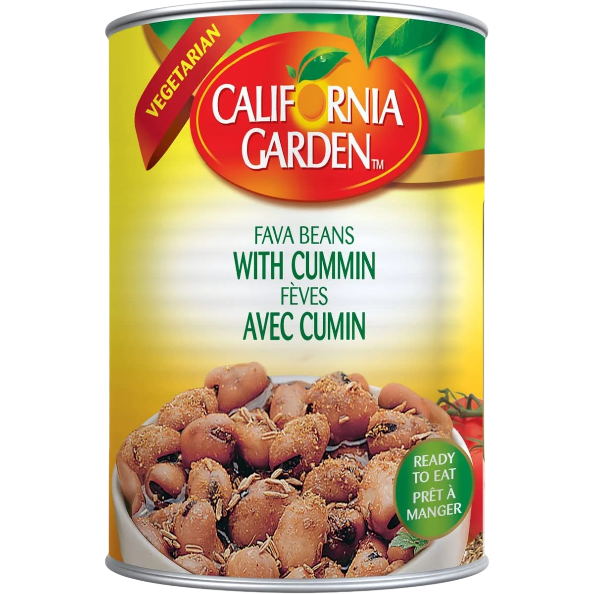 California Garden Fava Beans With Cumin 450g