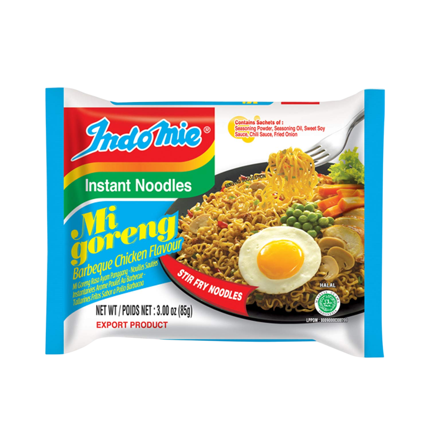 Indomie Mi Goreng Bbq Flavor Fried Noodles 85g