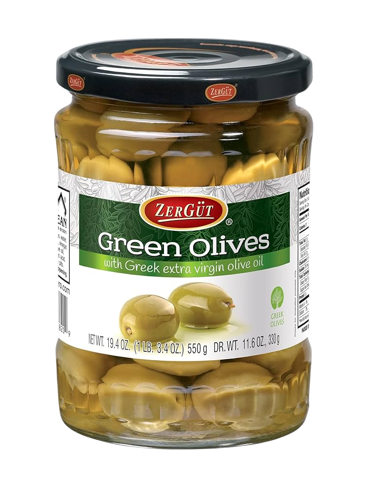 Zergut Green Olives 19 oz