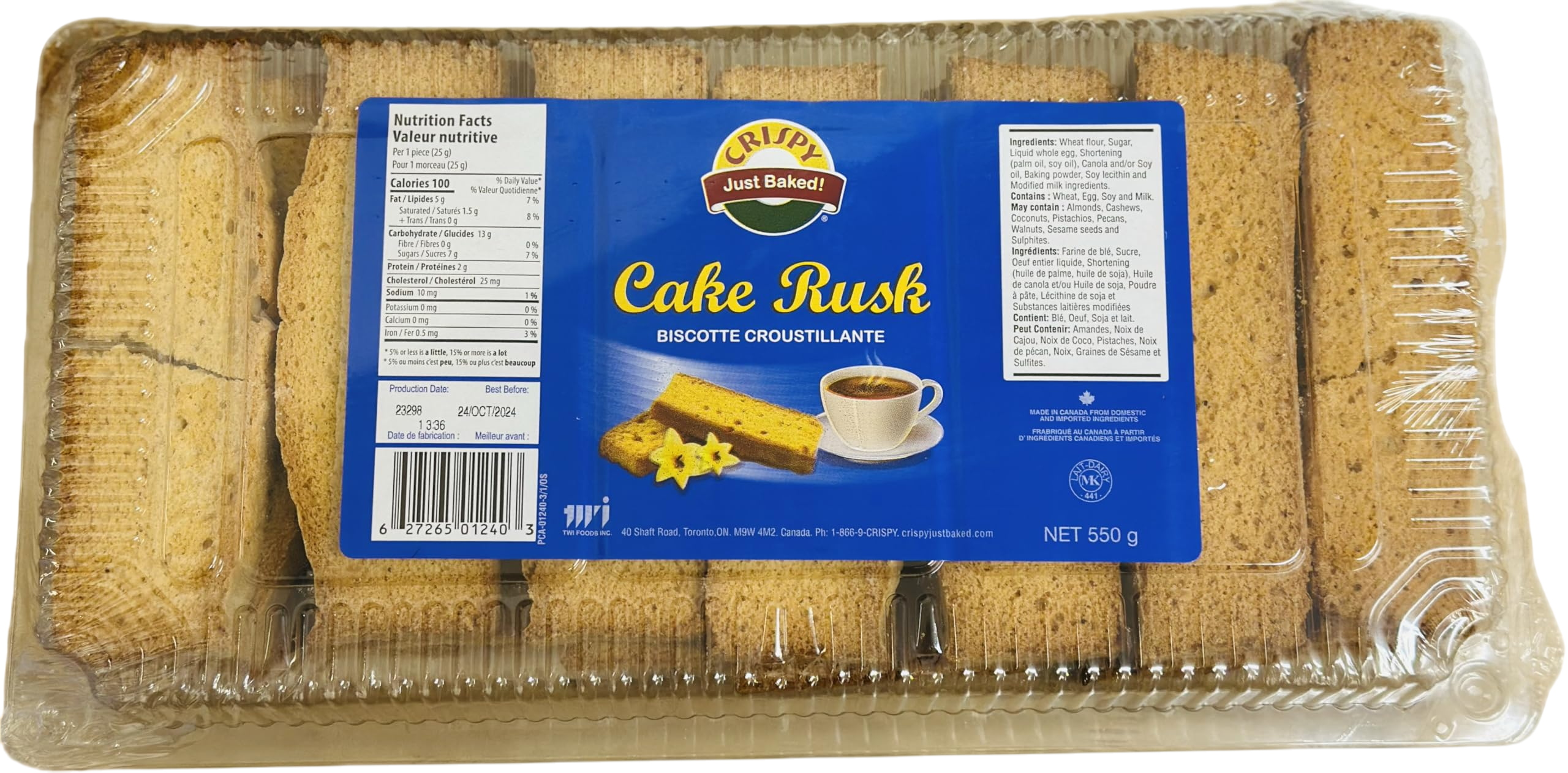 Crispy Cake Cake Rusk 550g