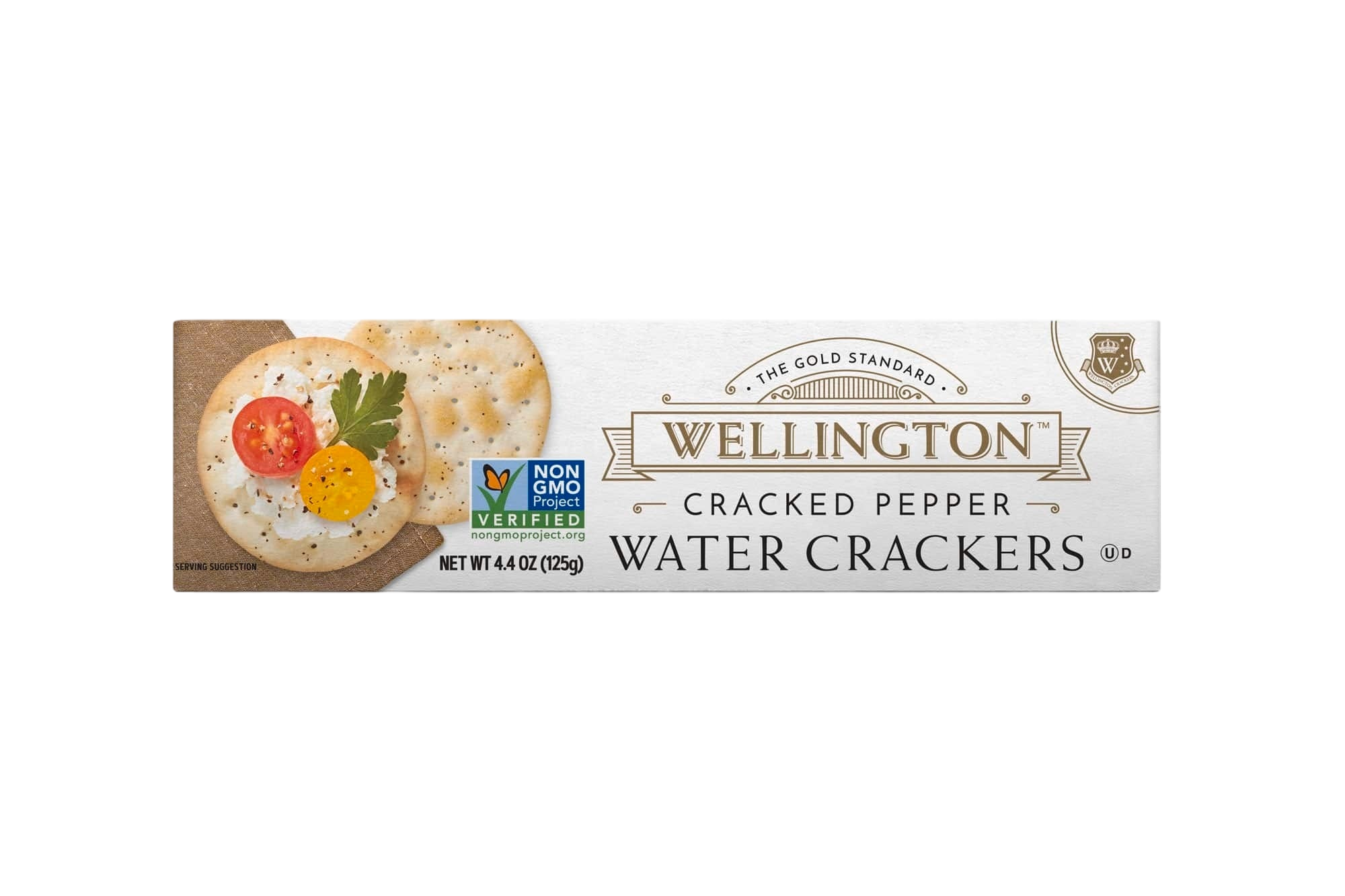 Wellington Cracked Pepper Water Crackers 125g