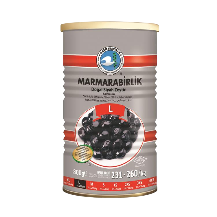 Marmarabirlik Gemlik Black Olives Olives Hiper 800g